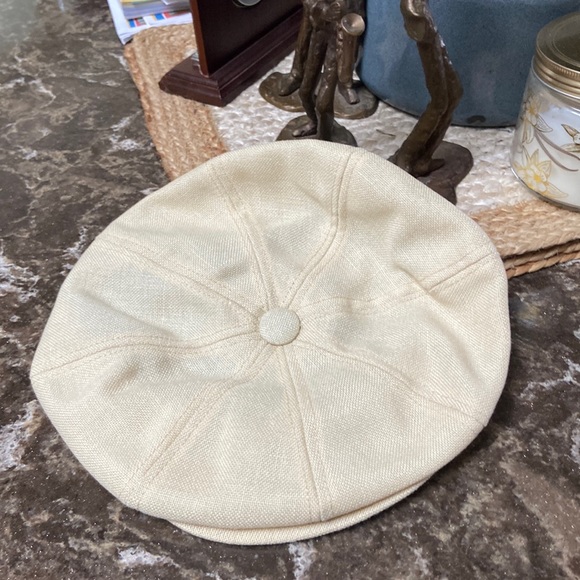 rh Other - Mens newsboy cap tam linen vintage RH
